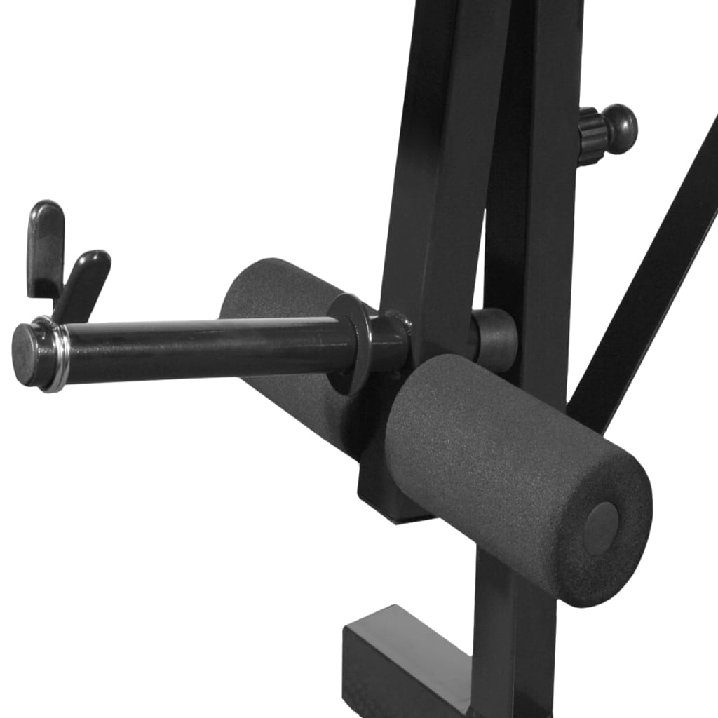 Weight Bench With Weight Rack, Barbell And Dumbbell Set 30.5Kg