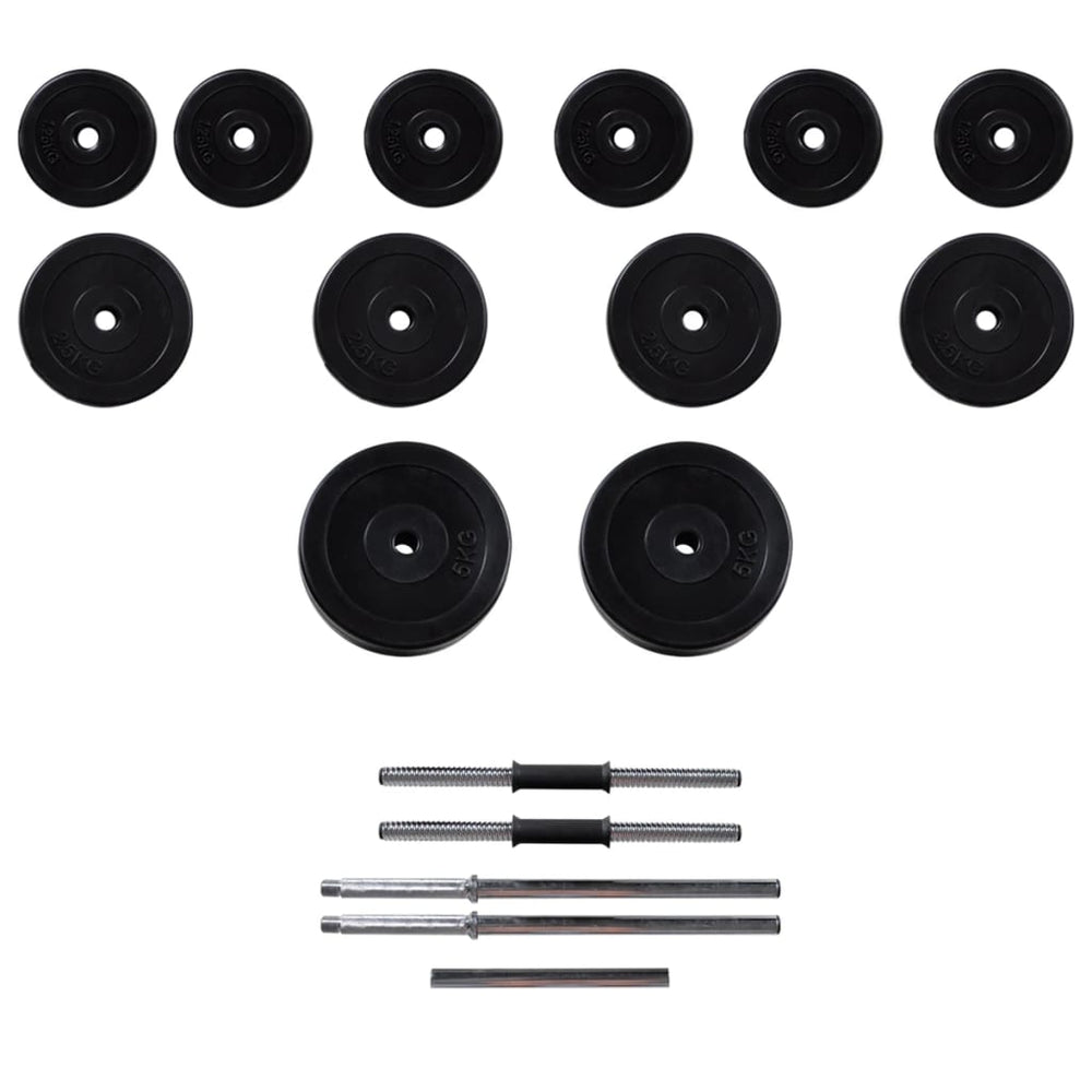 Complete Home Weight Bench with Rack and Adjustable Barbell Set