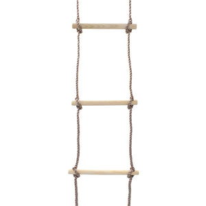 Kids Wooden Rope Ladder with 8 Steps for Indoor & Outdoor Play