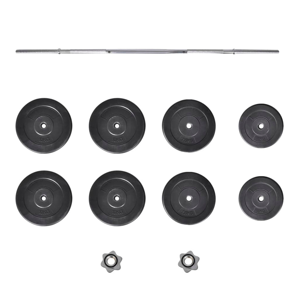 60 kg Barbell and Weight Plate Set for Home Strength Training