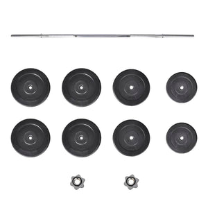 60 kg Barbell and Weight Plate Set for Home Strength Training