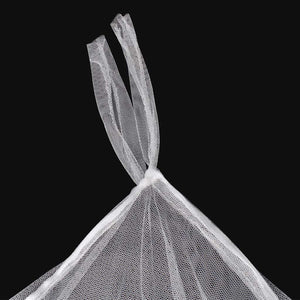 Mosquito Net Bed Canopy Set (2 pcs) with 3 Openings & Fine Mesh