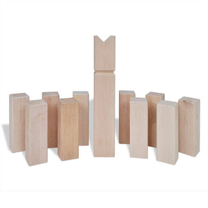 Wooden Kubb Outdoor Game Set with Carry Bag