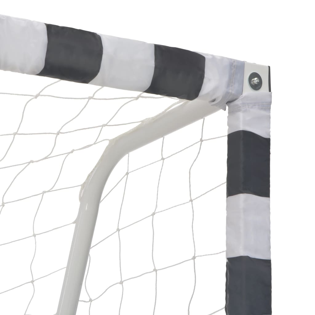 Soccer Goal Metal Black And White