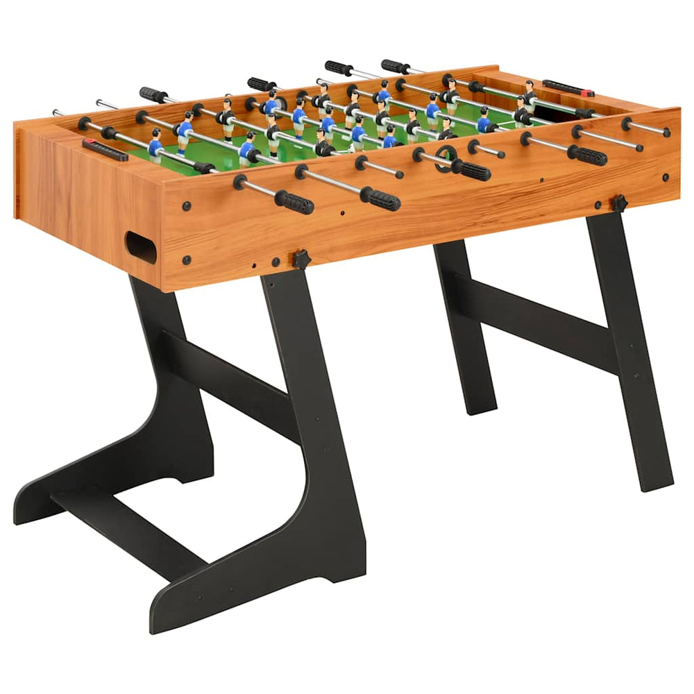 Folding Football Table with MDF Frame & Steel Rods (121 × 61 × 80 cm)