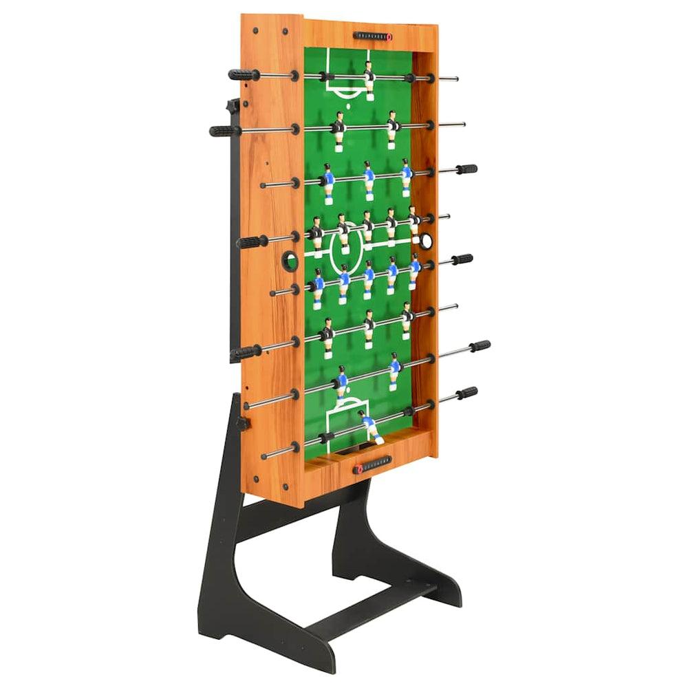 Folding Football Table with MDF Frame & Steel Rods (121 × 61 × 80 cm)