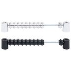 Football Table Scoreboards 2 Pcs Black And Silver