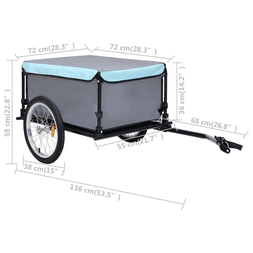 Heavy-Duty Steel Bike Cargo Trailer with 65 kg Capacity