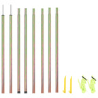 Sunshade Sail Poles 2 Pcs Galvanised Steel