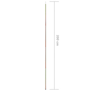 Heavy-Duty Galvanised Steel Sunshade Sail Poles