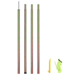 Heavy-Duty Galvanised Steel Sunshade Sail Poles