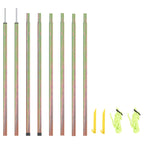 Sunshade Sail Poles 2 Pcs Galvanised Steel