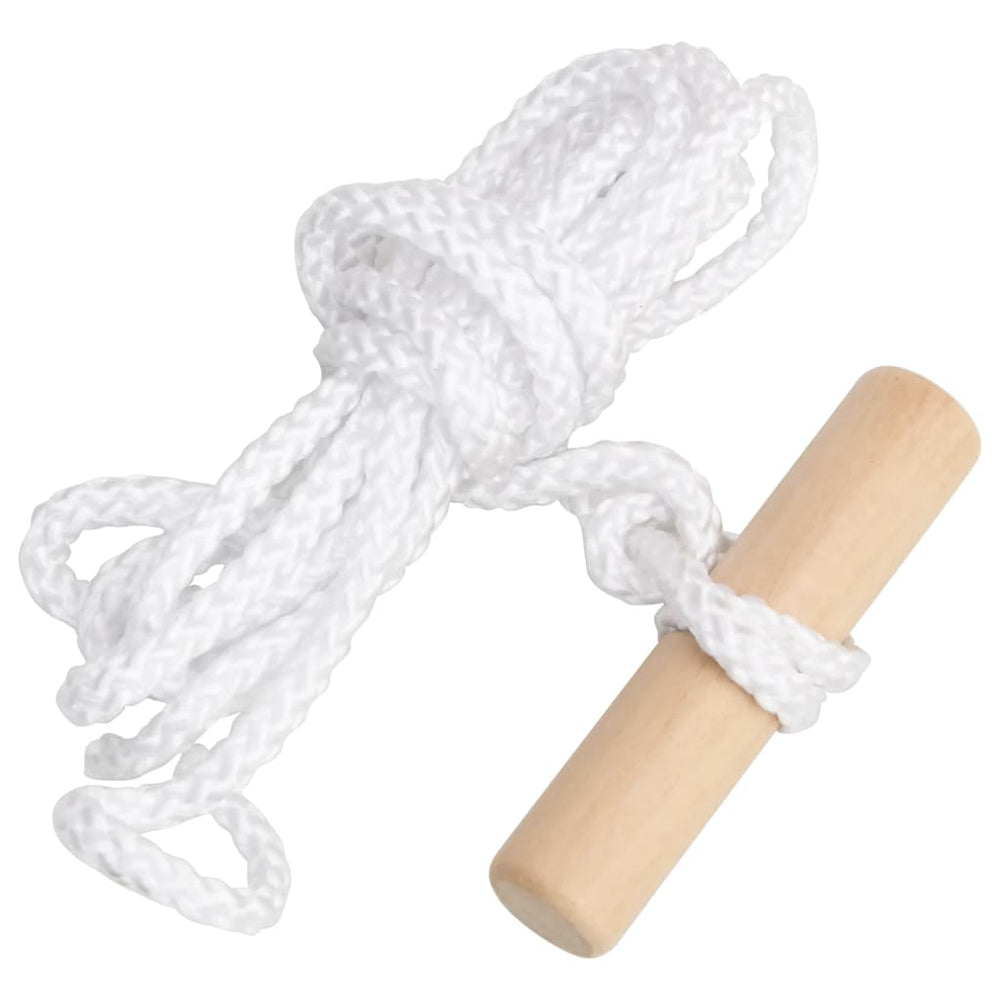 Foldable Wooden Sledge with Pull Rope for Children Winter Fun