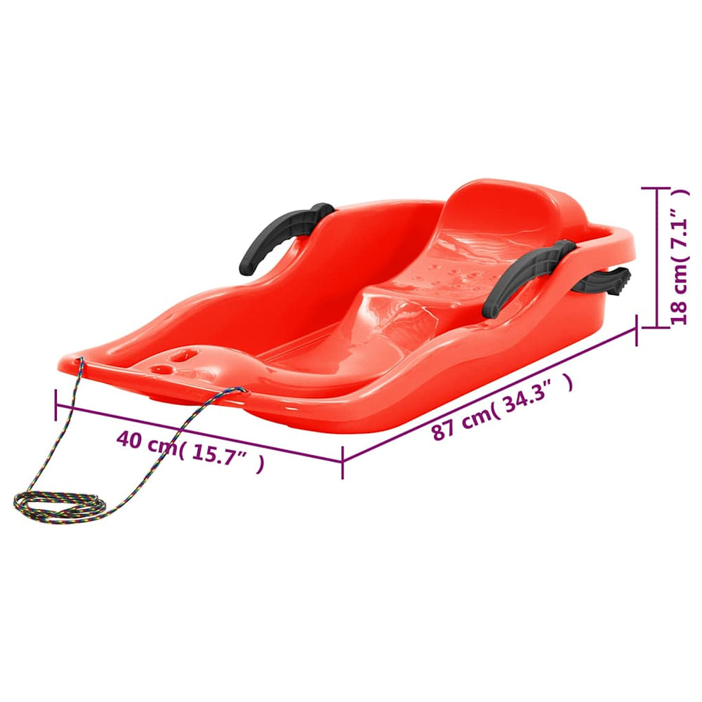 Snow Sledge with Brakes for Kids with Stable & Safe Design