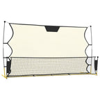 Football Rebounder Net Black And Yellow 183X85X120 Cm Polyester