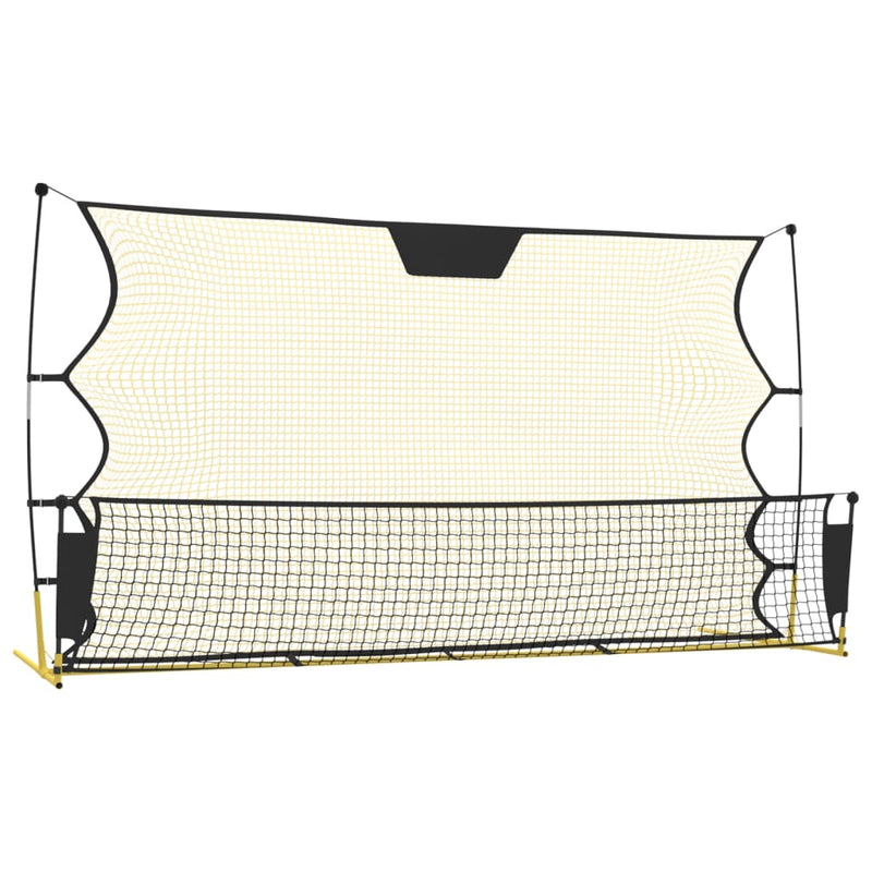 Football Rebounder Training Net with Dual-Angle Kickback Surface