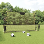 Football Rebounder Net Black And Yellow 183X85X120 Cm Polyester