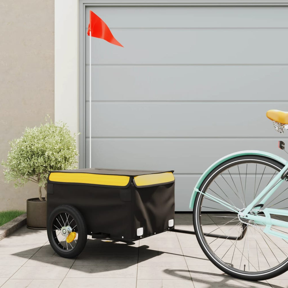 Heavy-Duty Bike Trailer with Cargo Compartment
