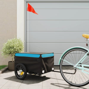 Heavy-Duty Bike Trailer with Cargo Compartment