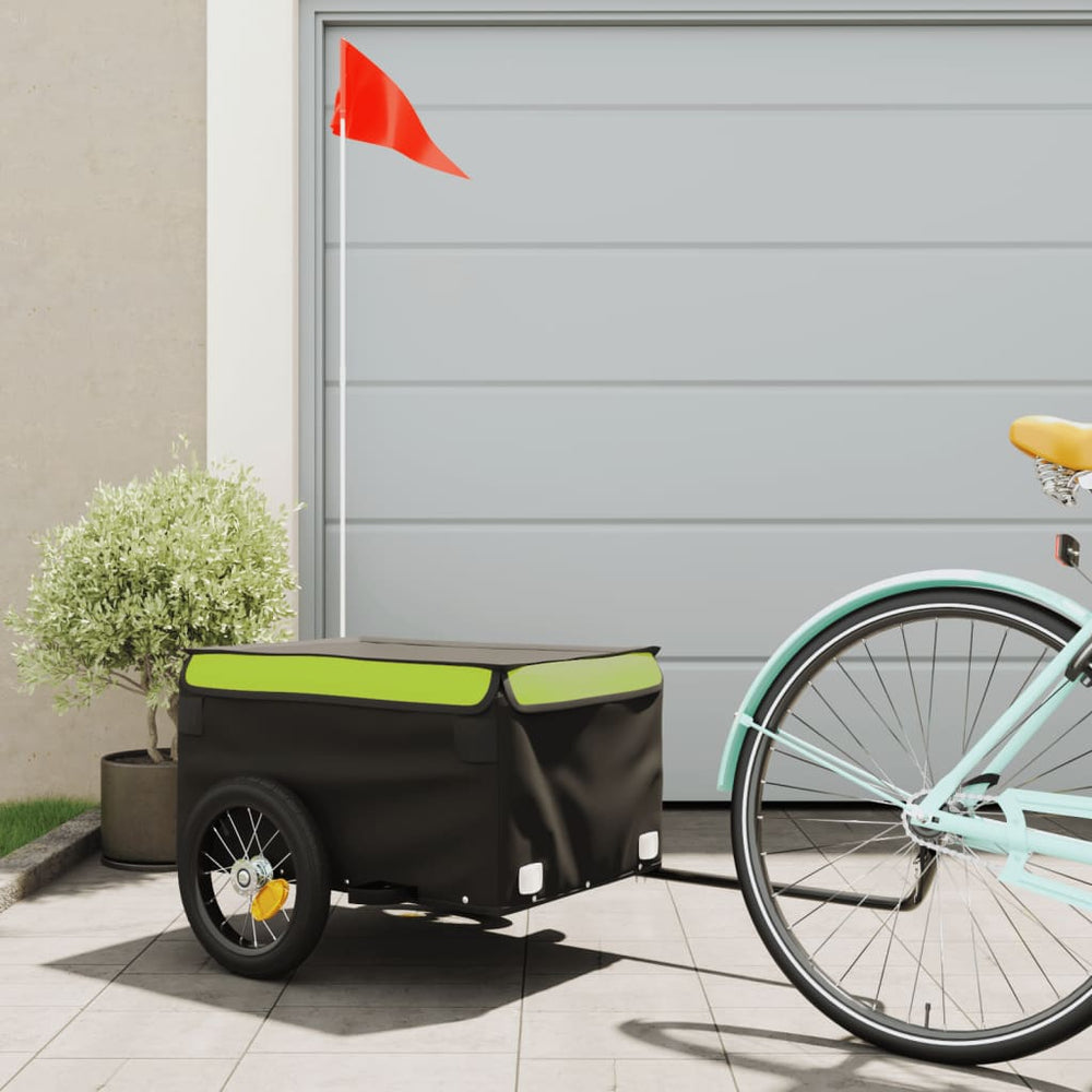 Heavy-Duty Bike Trailer with Cargo Compartment