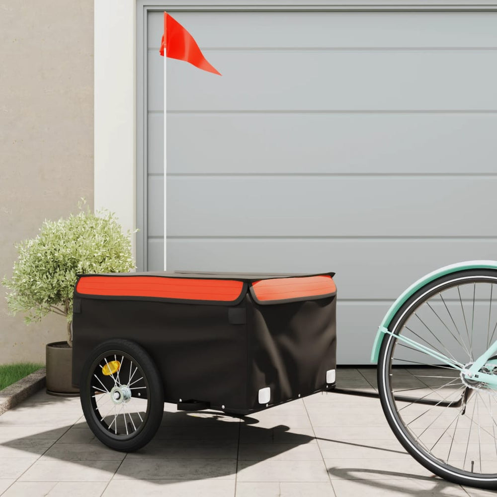 Heavy-Duty Bike Trailer with Cargo Compartment