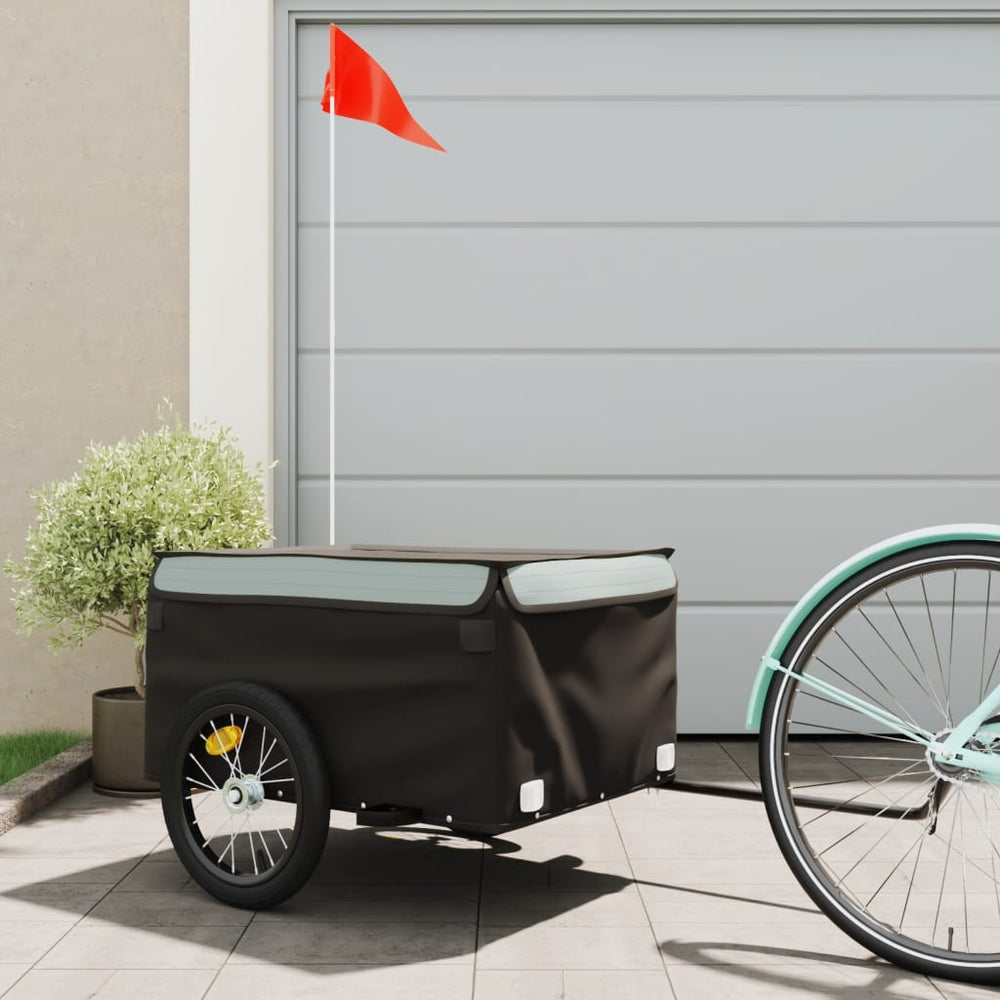 Heavy-Duty Bike Trailer with Cargo Compartment