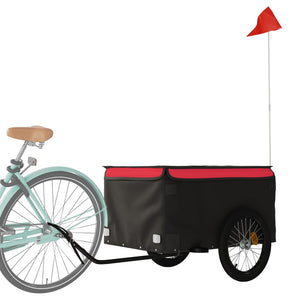 Heavy-Duty Bike Trailer with Cargo Compartment