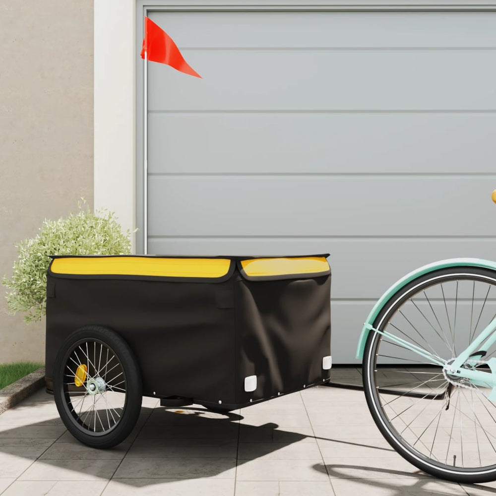 Heavy-Duty Bike Trailer with Cargo Compartment