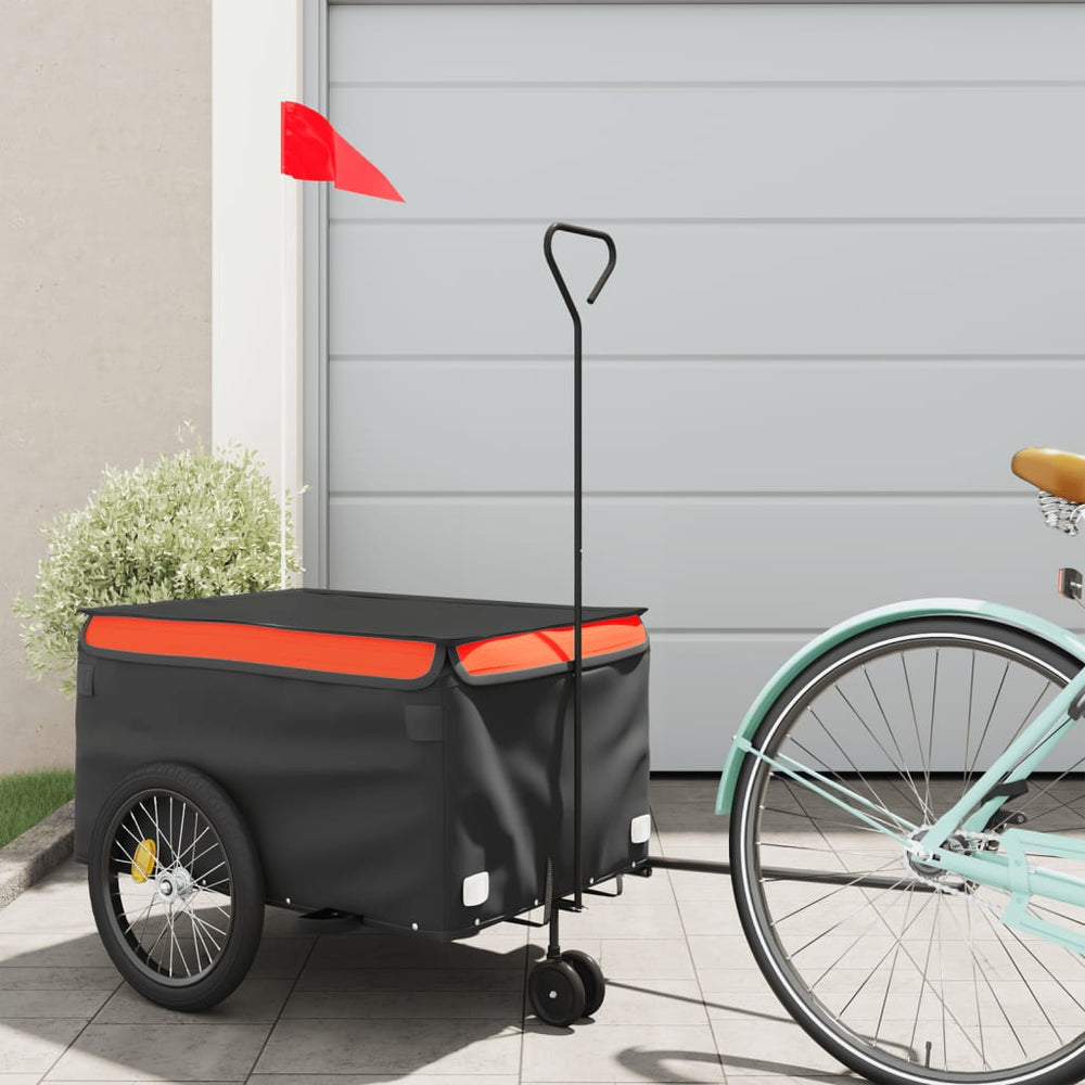 Heavy-Duty Bike Trailer with Cargo Compartment