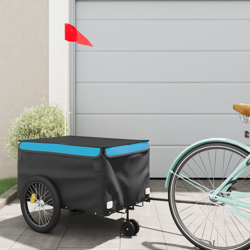 Heavy-Duty Bike Trailer with Cargo Compartment
