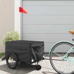 Heavy-Duty Bike Trailer with Cargo Compartment