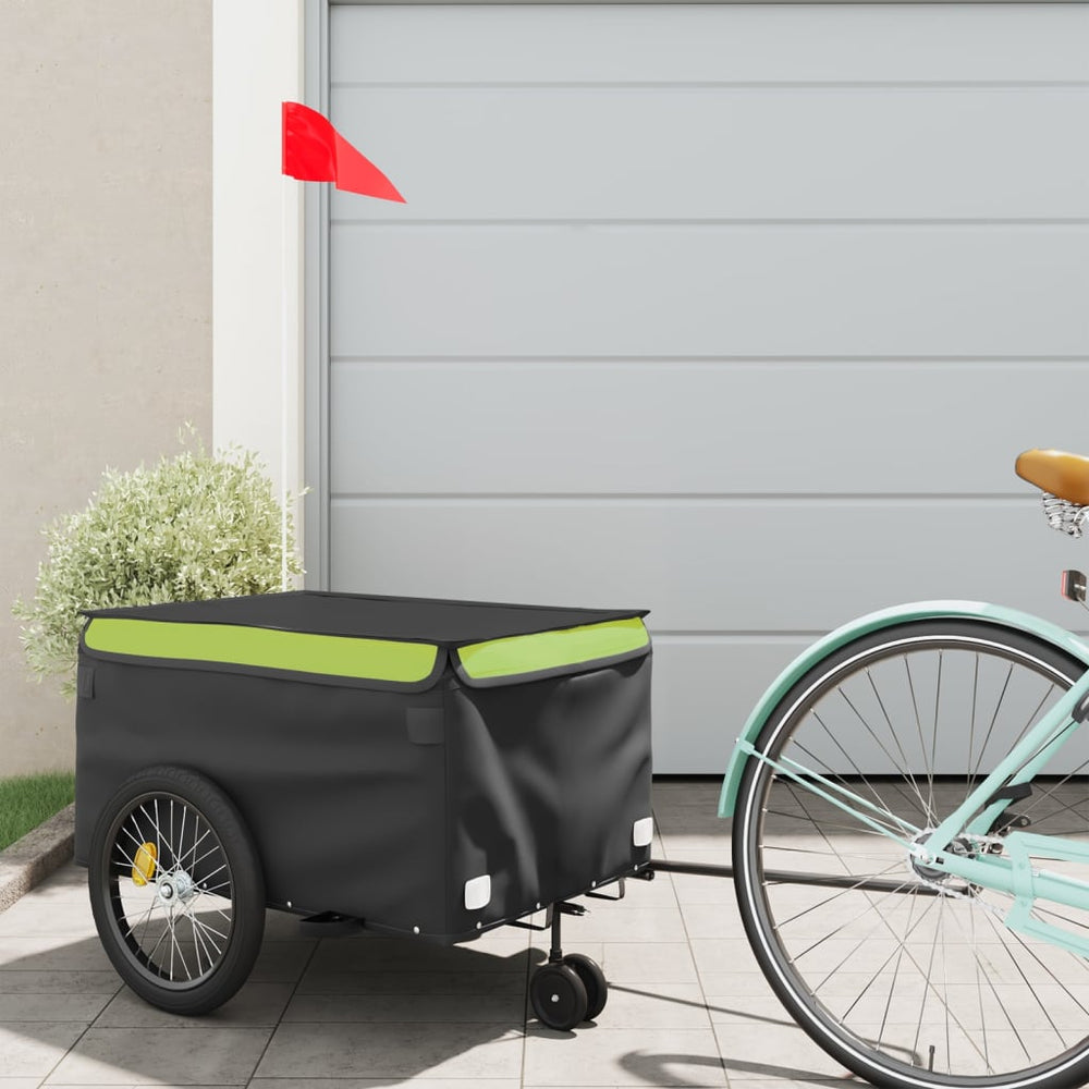 Heavy-Duty Bike Trailer with Cargo Compartment