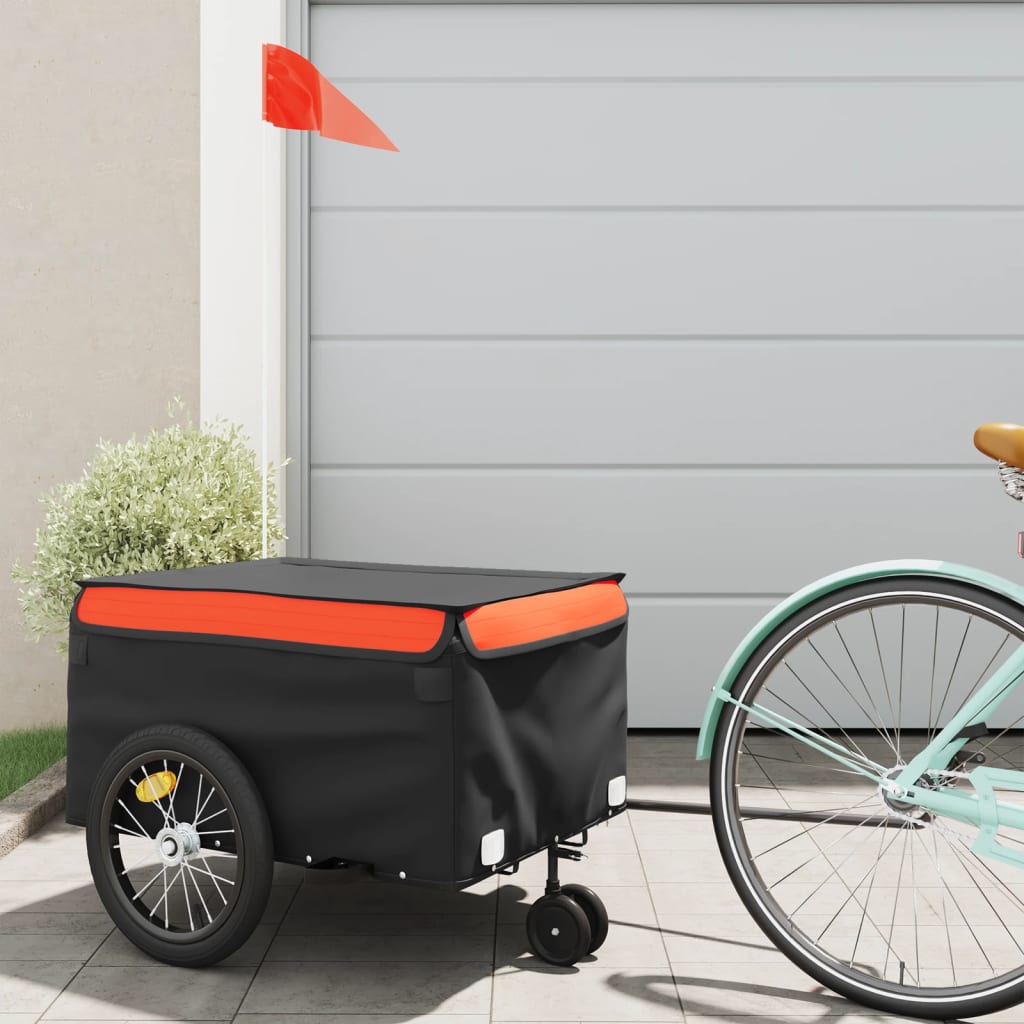 Bike Trailer Black And 45 Kg Iron