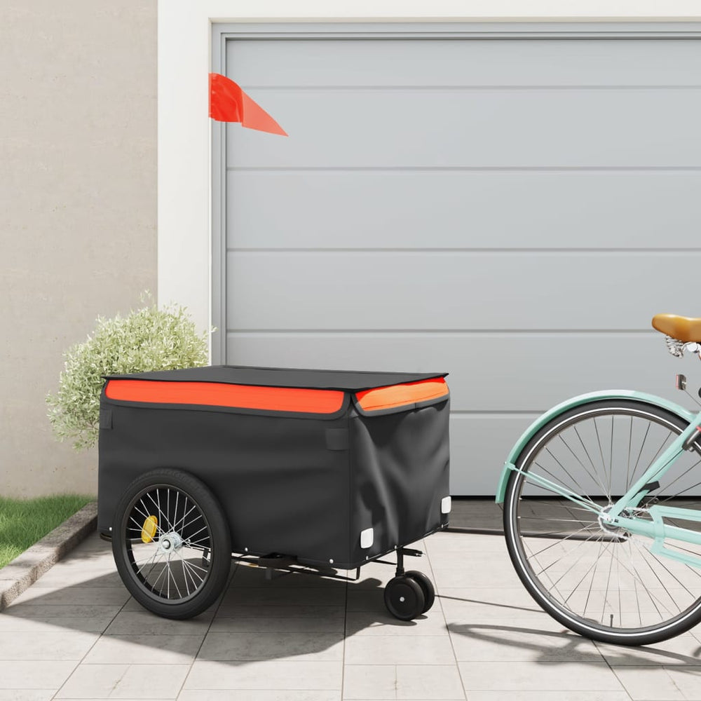 Heavy-Duty Bike Trailer with Cargo Compartment