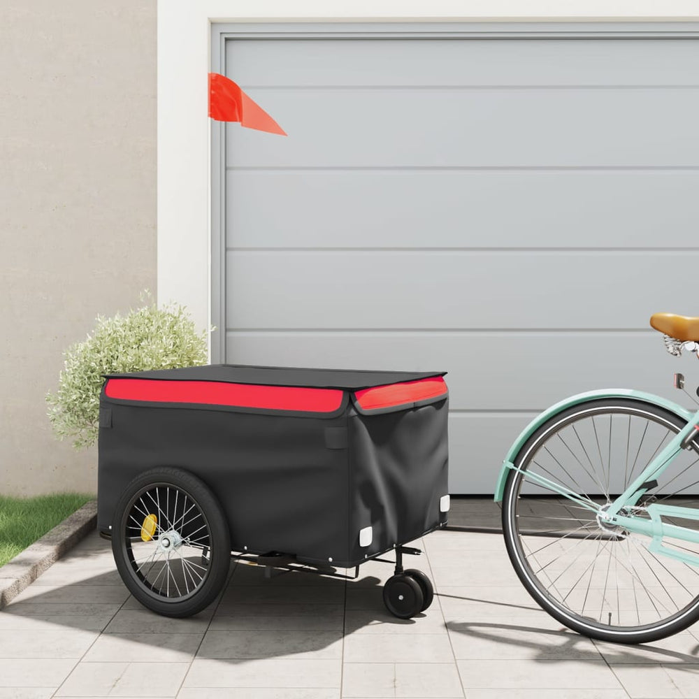 Heavy-Duty Bike Trailer with Cargo Compartment
