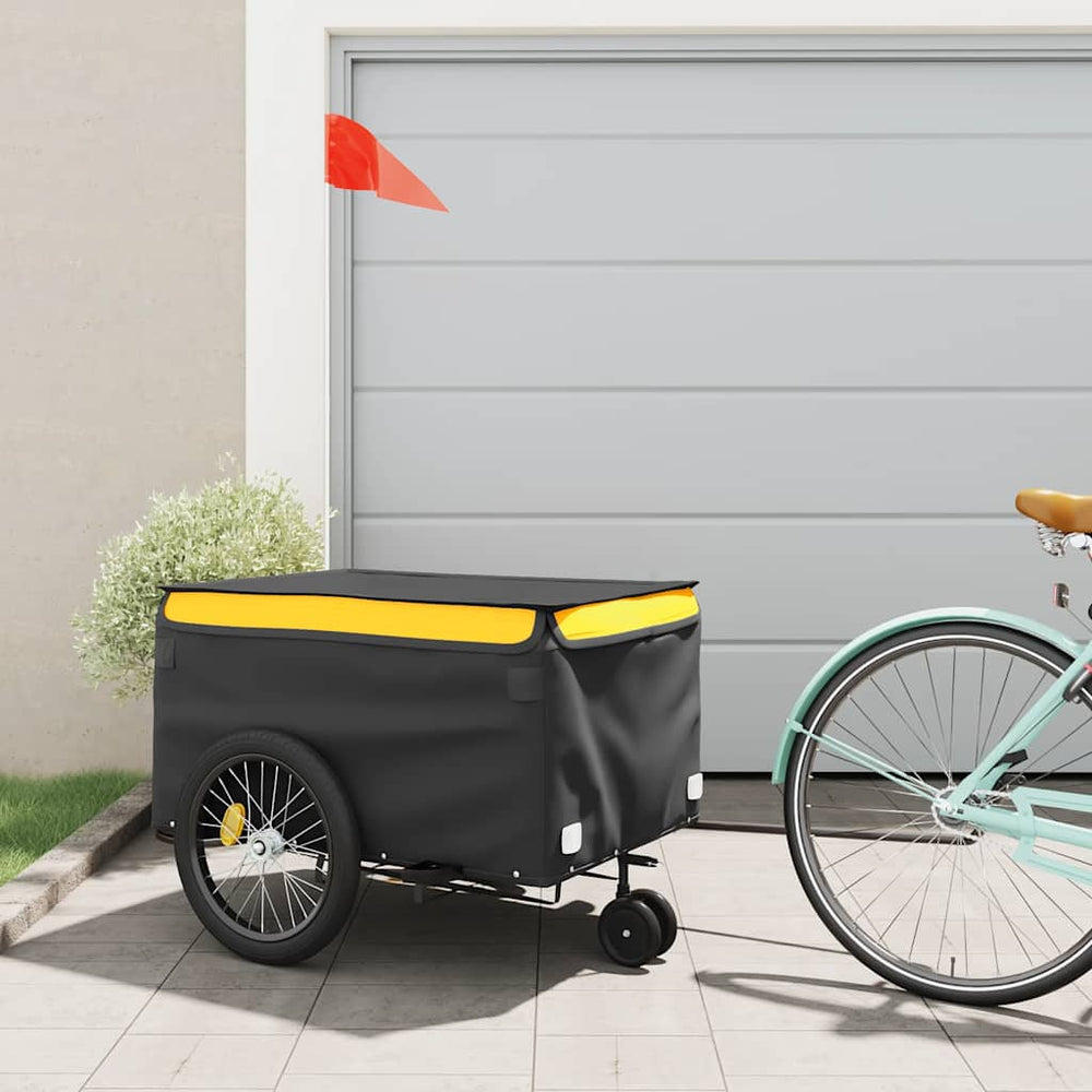 Heavy-Duty Bike Trailer with Cargo Compartment