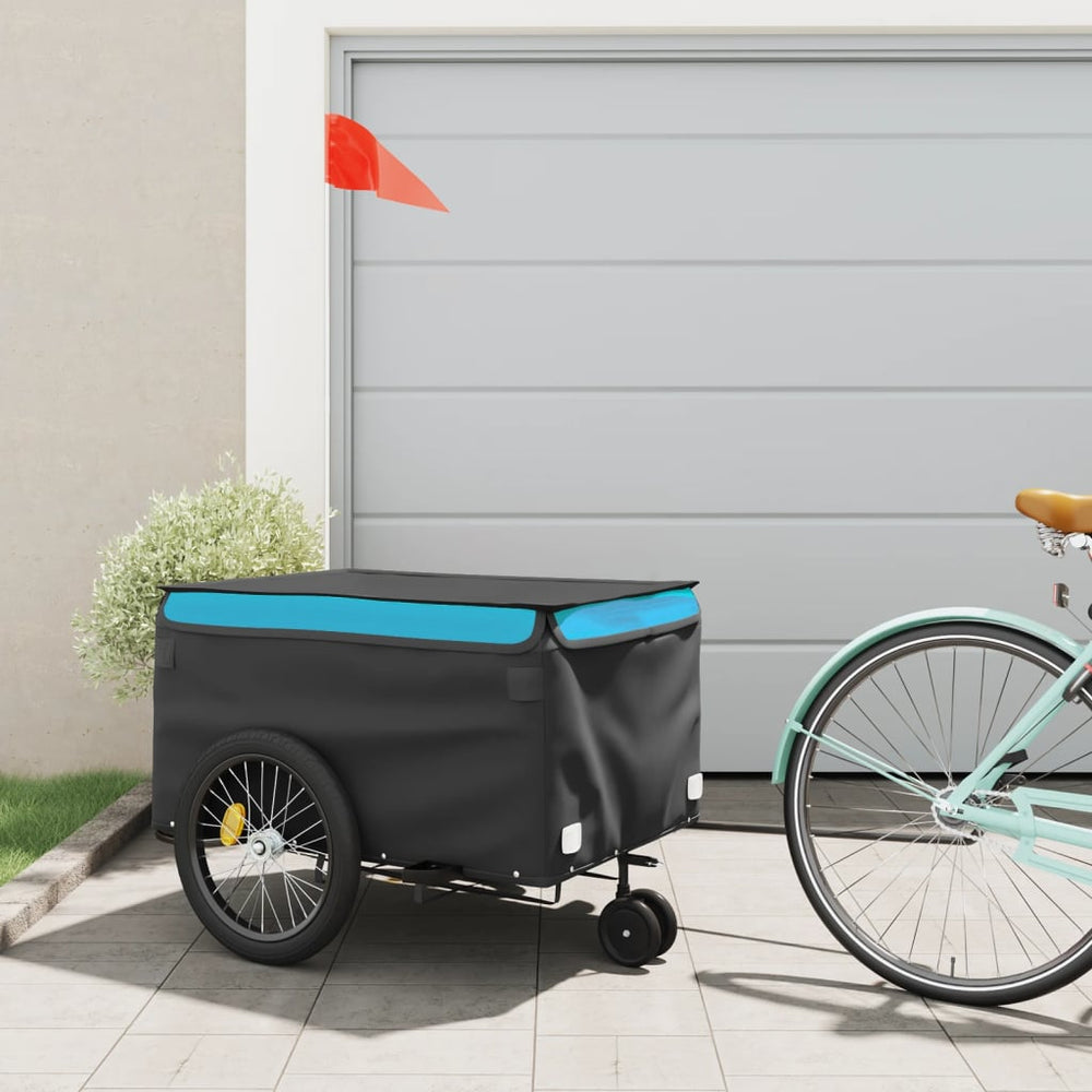 Heavy-Duty Bike Trailer with Cargo Compartment