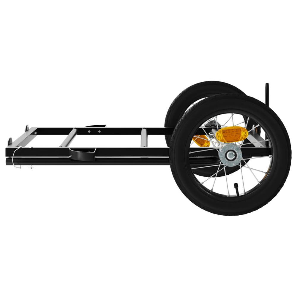 Bike Cargo Trailer with Safety Flag – Heavy-Duty Steel Load Carrier