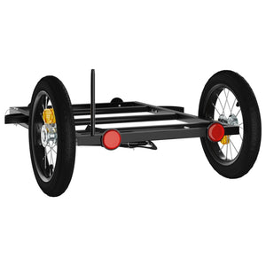 Bike Cargo Trailer with Safety Flag – Heavy-Duty Steel Load Carrier