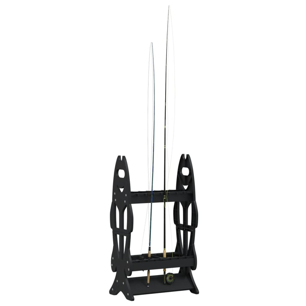 Fishing Rod Rack for 16 Rods with Stable Base & Space-Saving Design