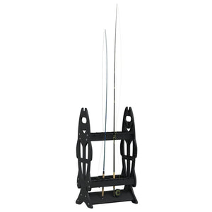 Fishing Rod Rack for 16 Rods with Stable Base & Space-Saving Design