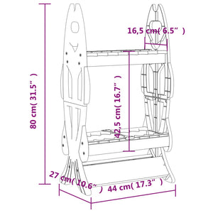 Fishing Rod Rack for 16 Rods with Stable Base & Space-Saving Design