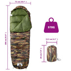 Mummy Sleeping Bag For Adults Camping 3 Seasons