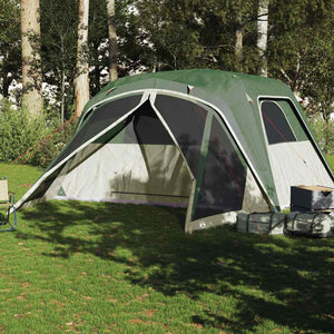 Family Camping Tent with Porch, Waterproof Design & Ventilation