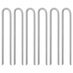 Tent Pegs 12 Pcs U-Shaped Ø10 Mm Galvanised Steel