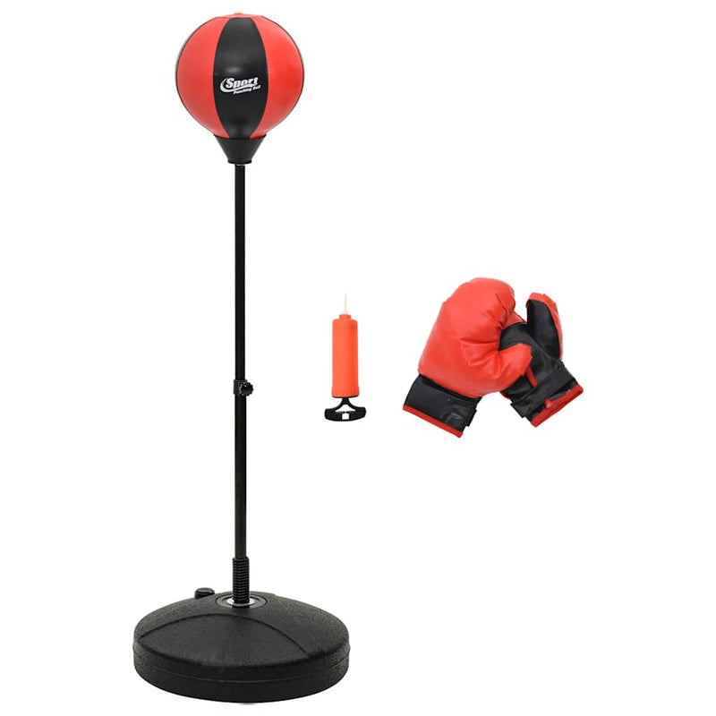 Adjustable Punching Ball Set with Gloves & Pump for Boxing Training
