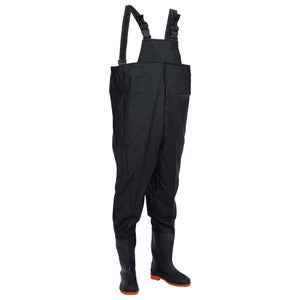Chest Waders with Built-In Boots – Water-Resistant & Adjustable (Sizes 38–46)