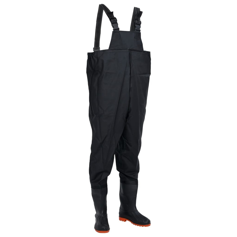Chest Waders with Built-In Boots – Water-Resistant & Adjustable (Sizes 38–46)
