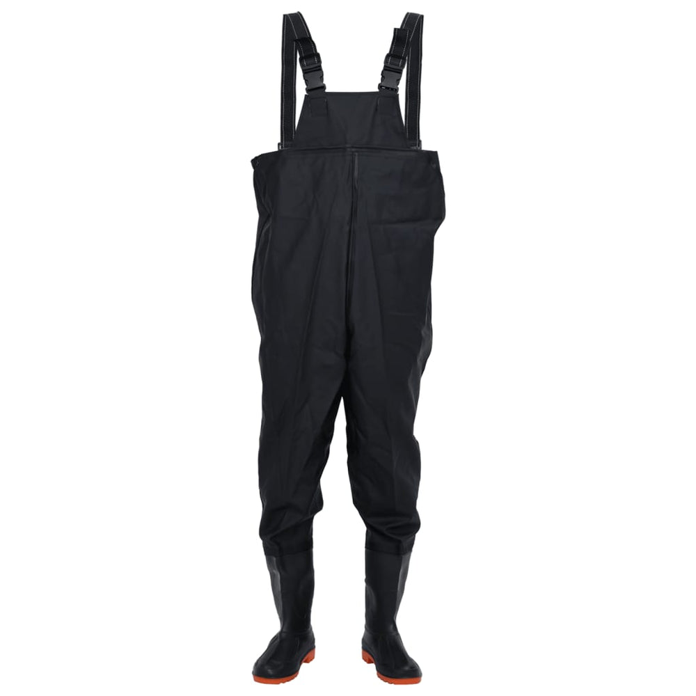 Chest Waders with Built-In Boots – Water-Resistant & Adjustable (Sizes 38–46)