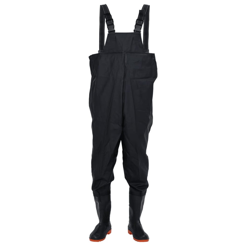 Chest Waders with Built-In Boots – Water-Resistant & Adjustable (Sizes 38–46)